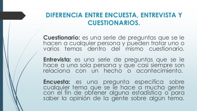 Que Es La Encuesta Y La Entrevista es.slideshare.net