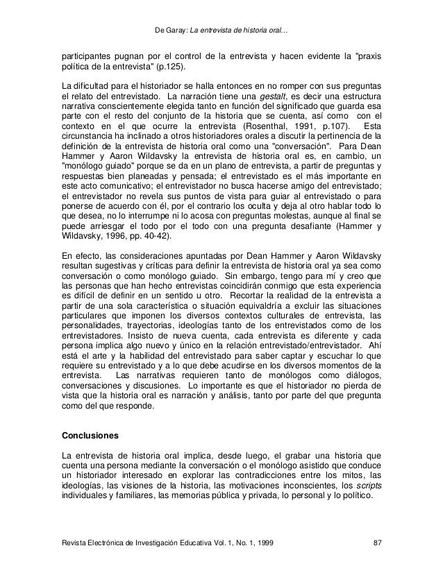 preguntas historia oral curso historia oral lectura 2 la entrevista de preguntas historia oral curso historia oral lectura 2 la entrevista de