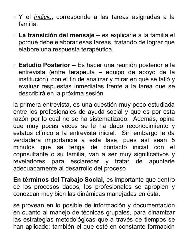 La entrevista en trabajo social La entrevista en trabajo social