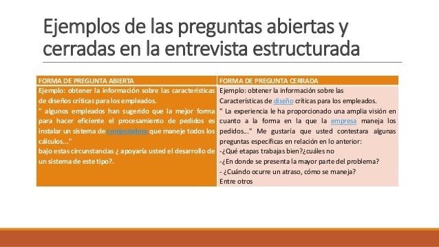 La entrevista