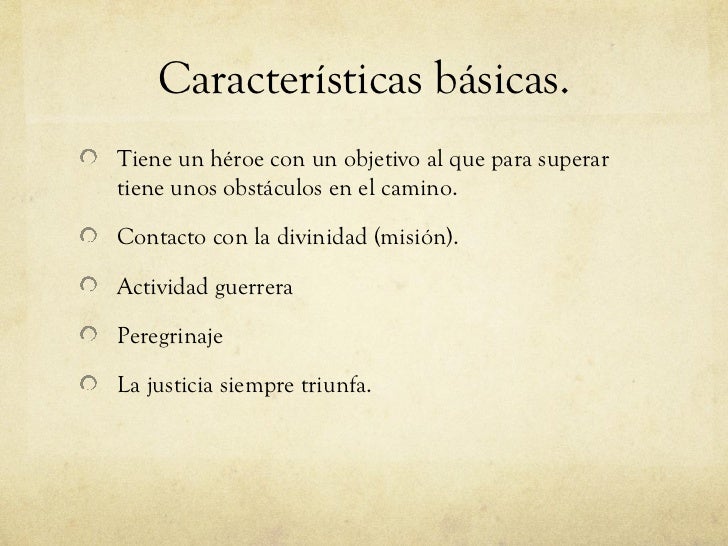 La epica medieval