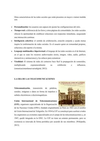 La era digital y la era de las telecomunicaciones | PDF
