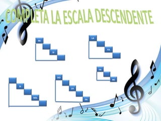 La escala musical ascendente y descendente | PPTX