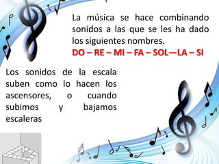 La escala musical ascendente y descendente | PPTX