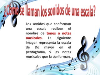 La escala musical ascendente y descendente | PPTX