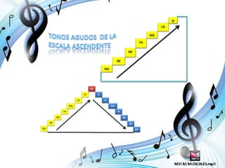 La escala musical ascendente y descendente | PPTX