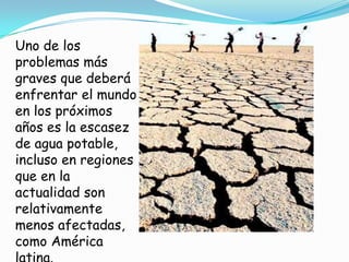 La Escazes De Agua En El Mundo | PPTX