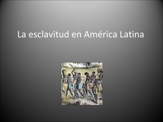 La esclavitud en América Latina 