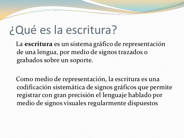 La escritura (2)