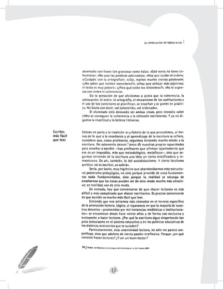 La escritura como estímulo