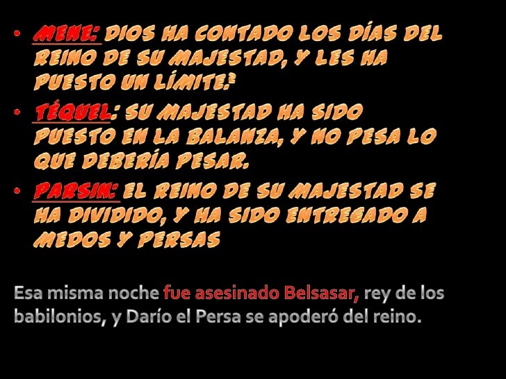 La Escritura En La Pared