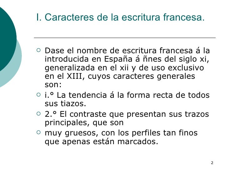 La escritura francesa