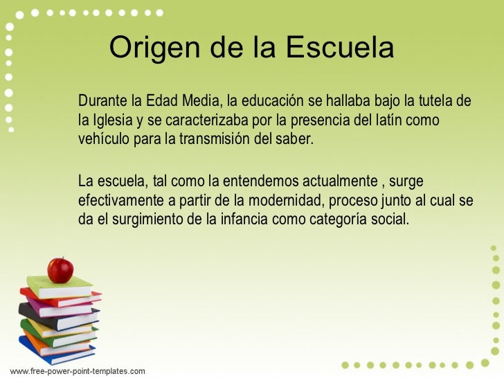Cual Es El Origen De La Escuela