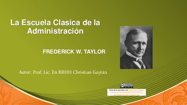 La escuela clasica de la administración