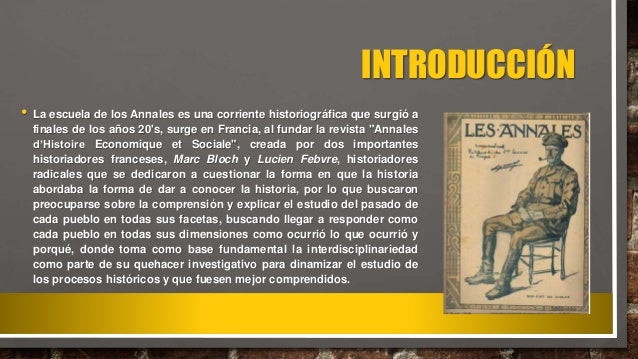 La escuela de los annales