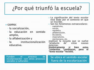 La escuela en el paisaje moderno p. pineau | PPSX