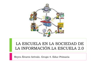 LA ESCUELA EN LA SOCIEDAD DE
LA INFORMACIÓN.LA ESCUELA 2.0
Reyes Álvarez Arévalo. Grupo 4. Educ Primaria
 