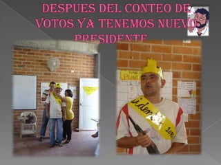 DESPUES DEL CONTEO DE VOTOS YA TENEMOS NUEVO PRESIDENTE…