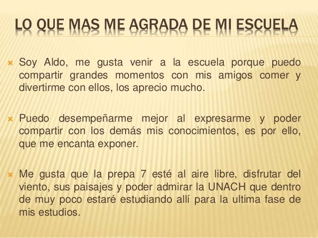 La escuela y yo