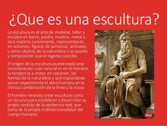 La escultura