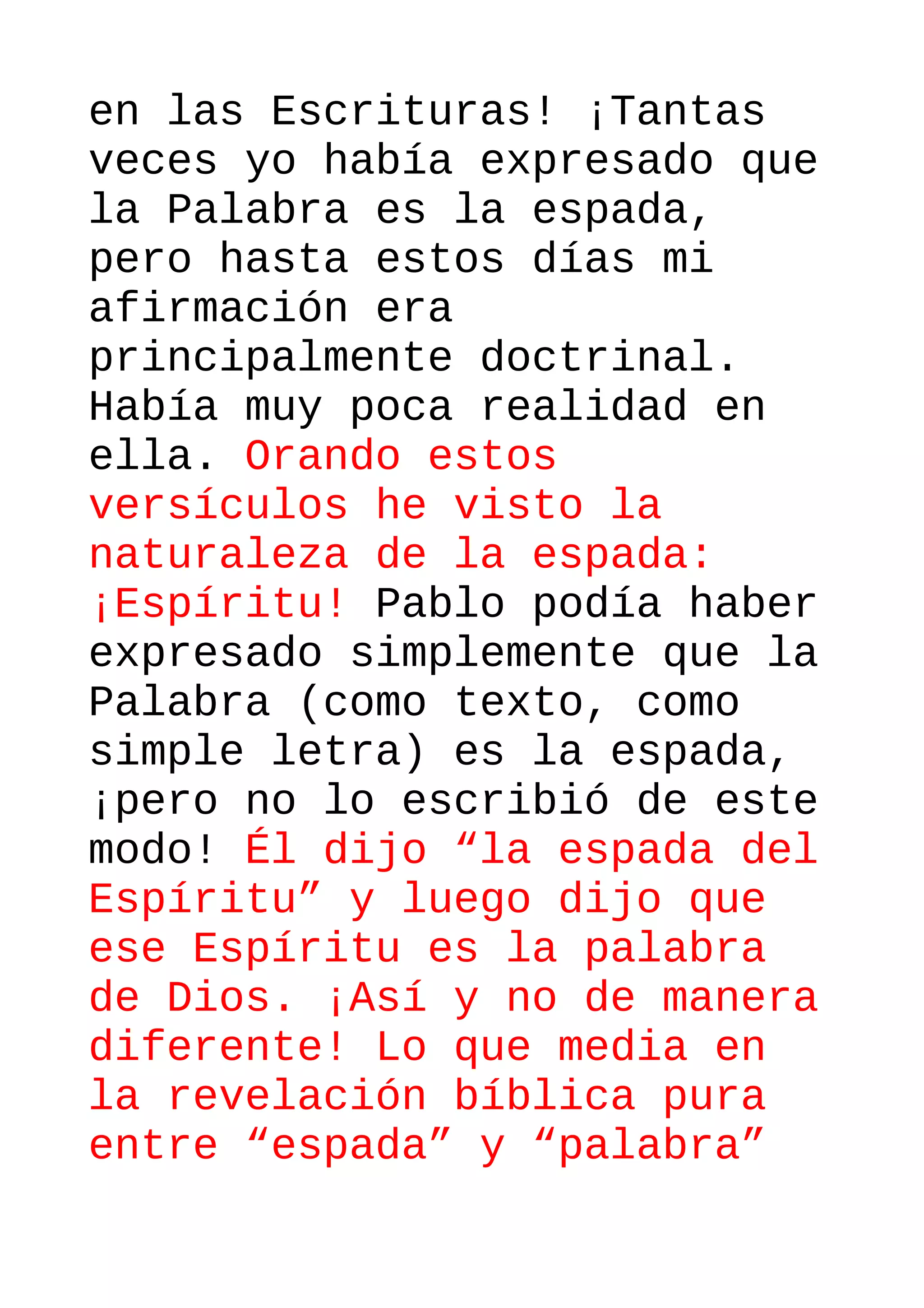 La espada del espiritu q es la palabra de dios | PDF