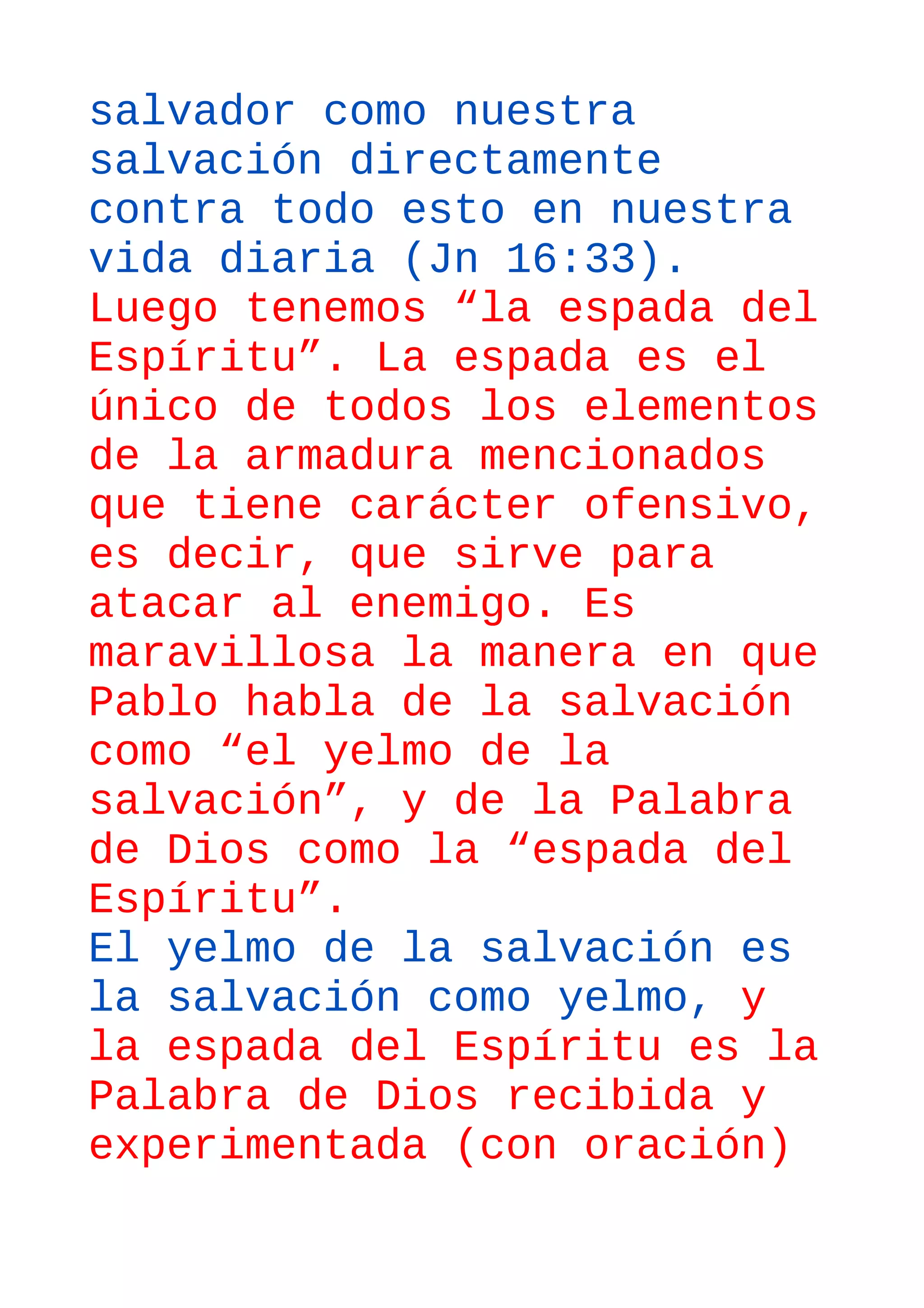 La espada del espiritu q es la palabra de dios | PDF