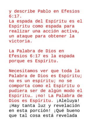 La espada del espiritu q es la palabra de dios | ODT