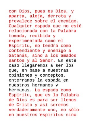 La espada del espiritu q es la palabra de dios | ODT