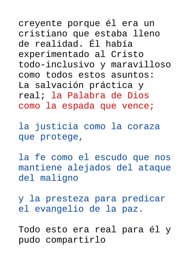 La espada del espiritu q es la palabra de dios | PDF