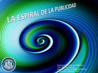 Asignatura: Técnicas de Publicidad I
Prof. Graciela Gutiérrez
Clase preparada por Nelpha Nicolopulos
Maestría Doc. Superior - ULAT
 