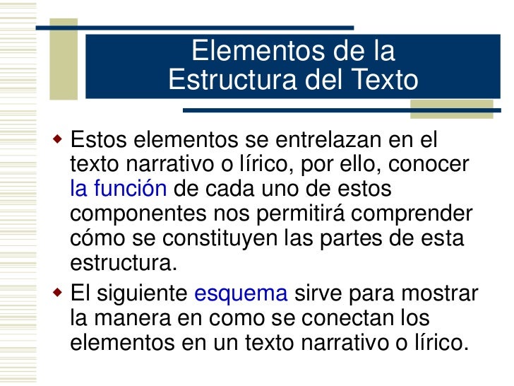 Estructura Interna De Un Texto Ejemplos