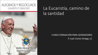 La Eucaristía, camino de
la santidad
CURSO FORMACIÓN PARA ADORADORES
P. Juan Carlos Ortega, LC
 