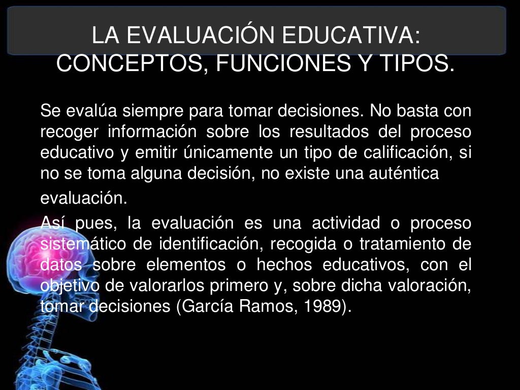 La Evaluacion Educativa Conceptos Funciones Y Tipos – Eroppa