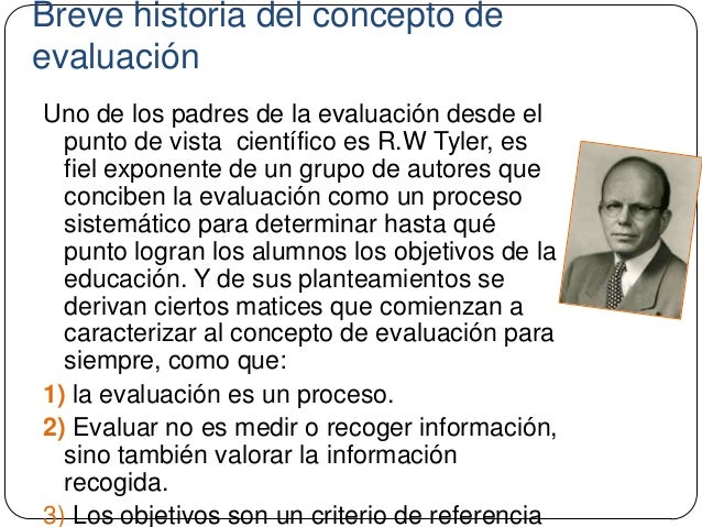 La evaluación en educación