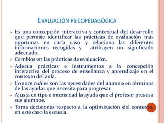 La EvaluacióN PsicopedagóGica