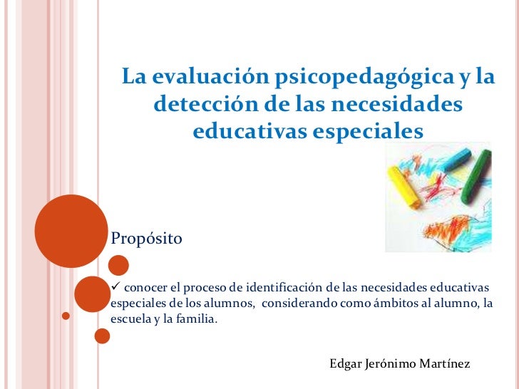 La EvaluacióN PsicopedagóGica