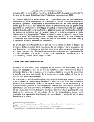 La evaluacion del proceso de formacion | PDF