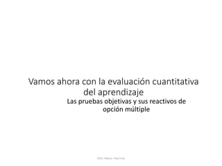 LA EVALUACION EN EL PLAN DE ESTUDIOS 2022 .pptx