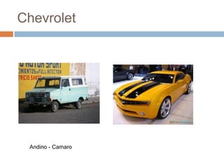 Chevrolet




 Andino - Camaro
 