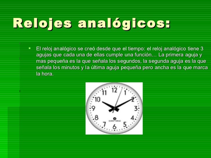Como Se Llama La Aguja Del Reloj