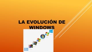 LA EVOLUCIÓN DE
WINDOWS
 