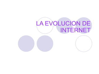 LA EVOLUCION DE INTERNET 