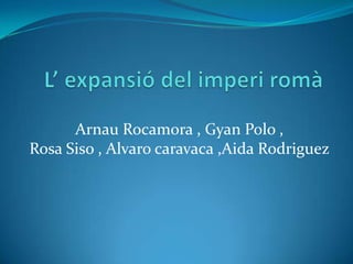 Arnau Rocamora , Gyan Polo ,
Rosa Siso , Alvaro caravaca ,Aida Rodriguez

 