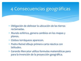 CONSECUENCIAS DE LOS DESCUBRIMIENTOS