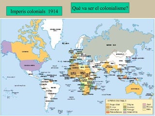 Imperis colonials  1914 Què va ser el colonialisme? 