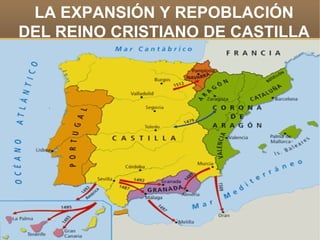 LA EXPANSIÓN Y REPOBLACIÓN
DEL REINO CRISTIANO DE CASTILLA
 