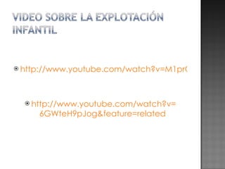 http://www.youtube.com/watch?v=M1prCuOQLFU http:// www.youtube.com / watch?v = 6GWteH9pJog & feature = related   