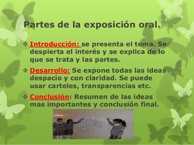 La exposición oral