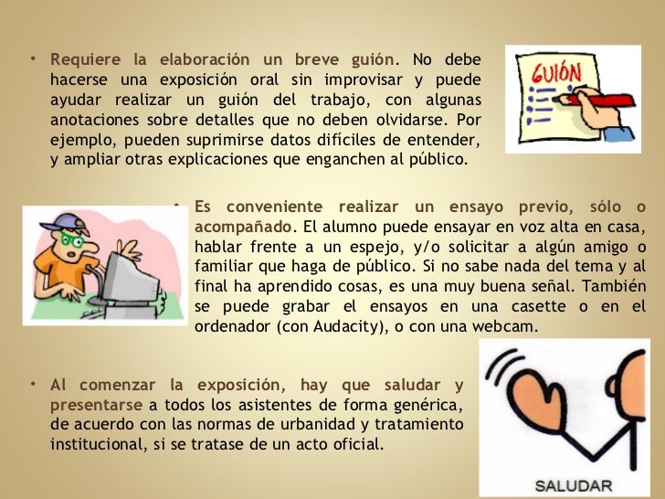 La exposición oral en el Aula