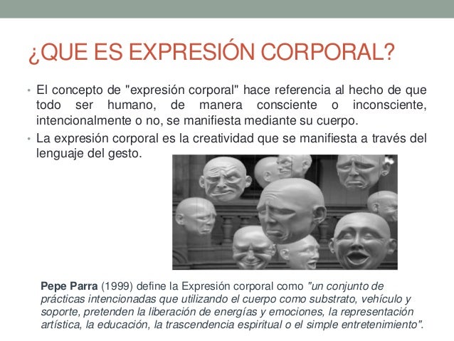 La expresión corporal